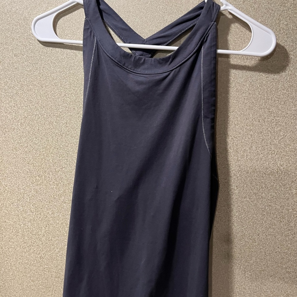 Athleta Blue Backless Sleeveless Tank Top